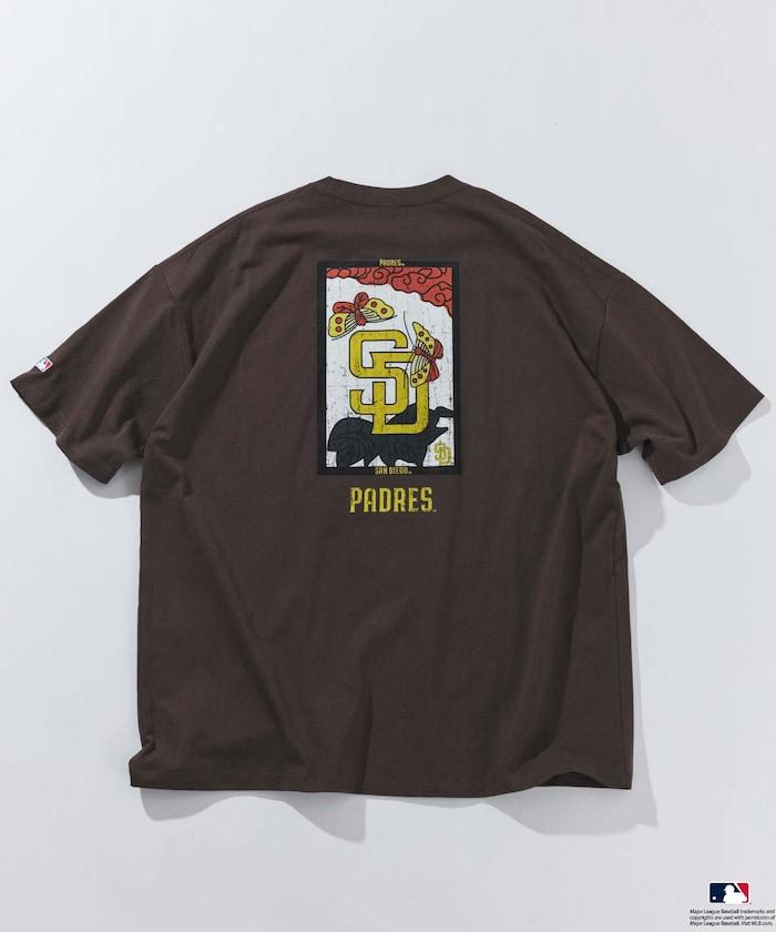 MLB/美國職業棒球 聯名 大尺寸 後背印花 圓領T恤/HANAFUDA