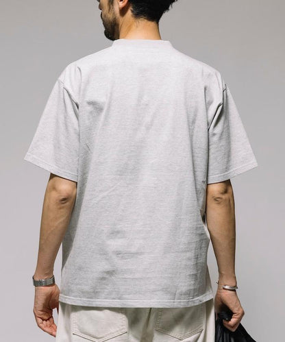 聯名 針條紋 工裝口袋 短袖T恤