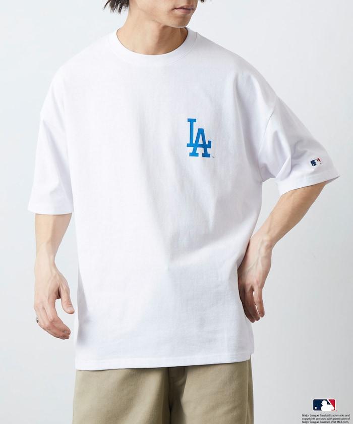 MLB/美國職業棒球 聯名 大尺寸 後背印花 圓領T恤/HANAFUDA