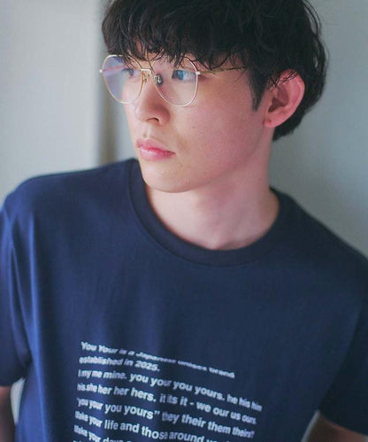YOU YOUR 魚眼圖形印花T恤