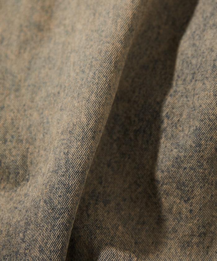 Relax Fit 舒適版型 褪色處理 常規領短袖 牛仔襯衫