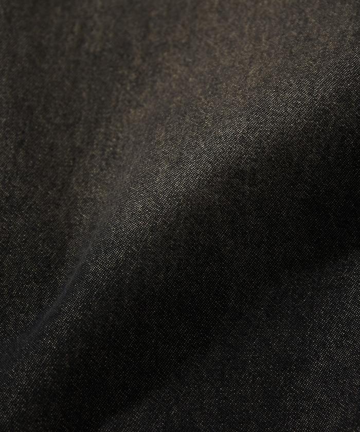 Relax Fit 舒適版型 褪色處理 常規領短袖 牛仔襯衫