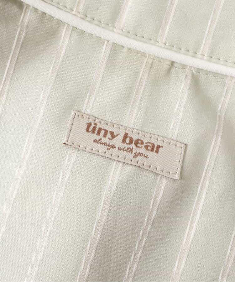 小熊 荷葉邊刺繡連衣裙