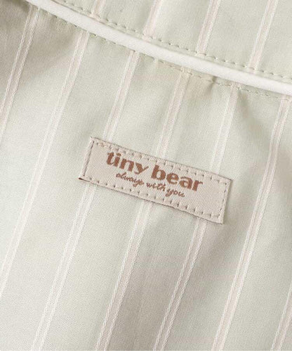 小熊 荷葉邊刺繡連衣裙