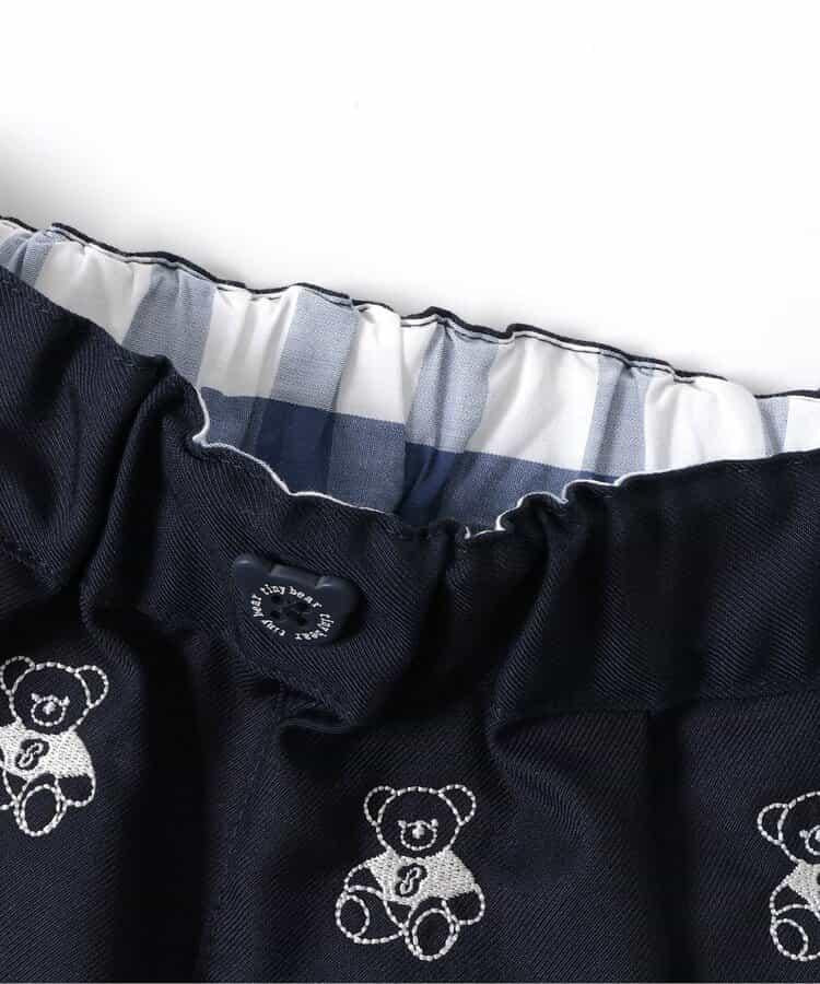 小熊刺繡褲子 5分褲