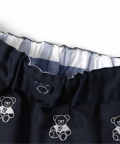 小熊刺繡褲子 5分褲