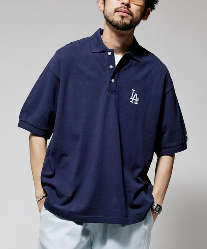 MLB Major League Baseball 單標誌 短袖 Polo衫
