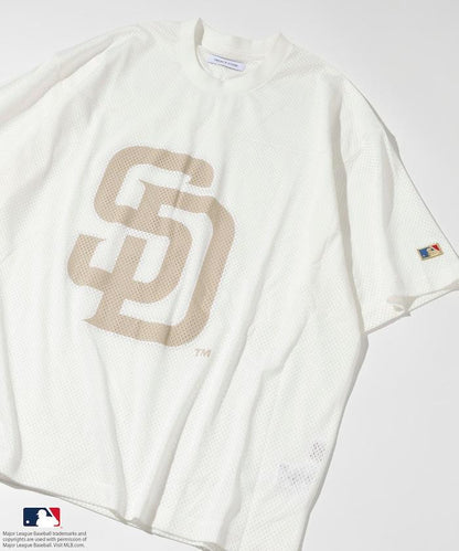 MLB Major League Baseball 網眼 半袖 圓領T恤