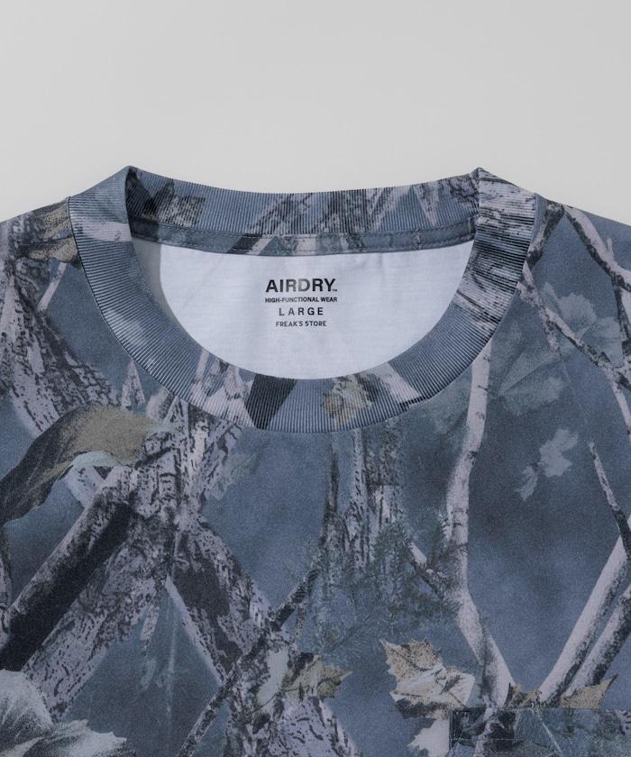 《AIR》DRY 高功能材料 7.7盎司 大尺寸 圓領口袋T恤 樹木迷彩/吸溼速幹/遮熱性UV