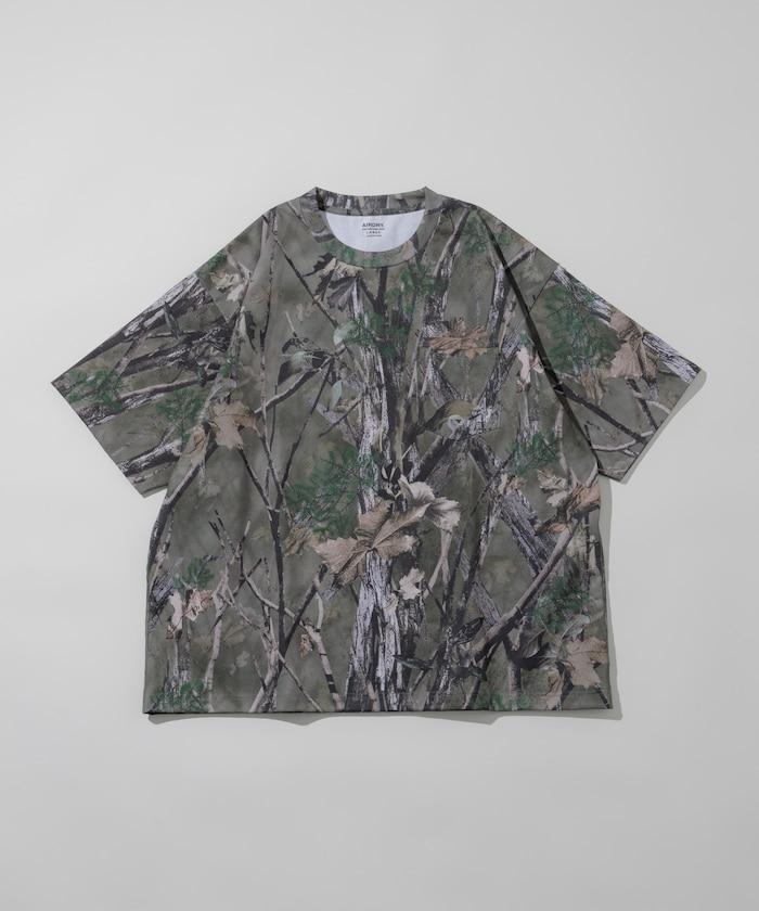 《AIR》DRY 高功能材料 7.7盎司 大尺寸 圓領口袋T恤 樹木迷彩/吸溼速幹/遮熱性UV