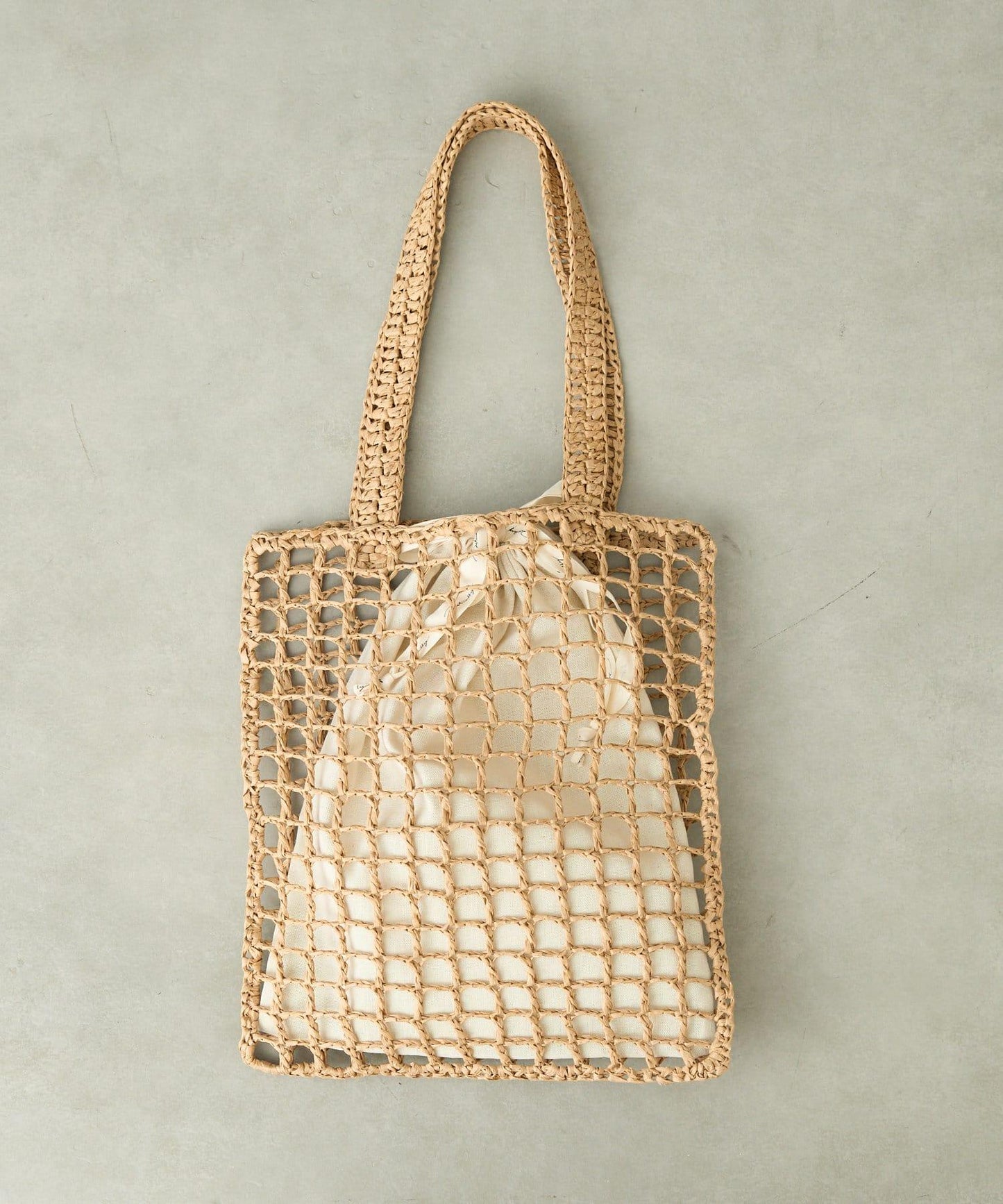 紙質手編網眼扁平包