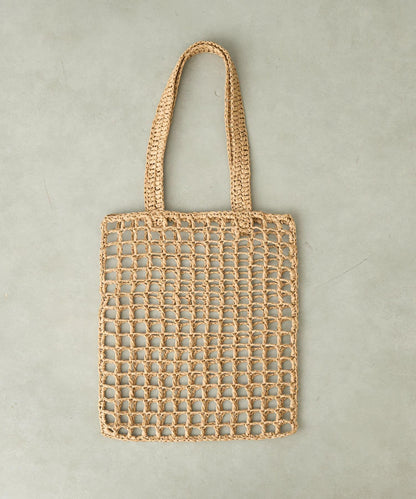 紙質手編網眼扁平包