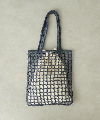 紙質手編網眼扁平包