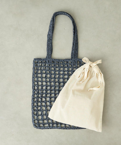 紙質手編網眼扁平包