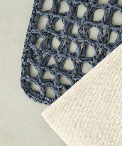 紙質手編網眼扁平包