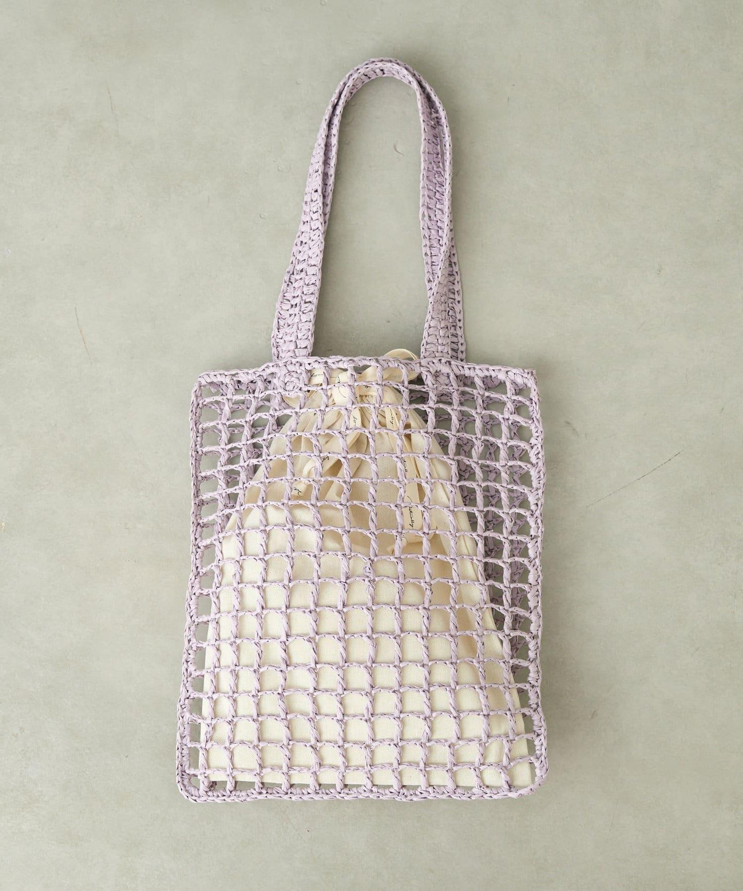 紙質手編網眼扁平包