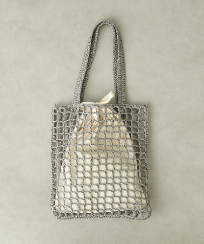 紙質手編網眼扁平包