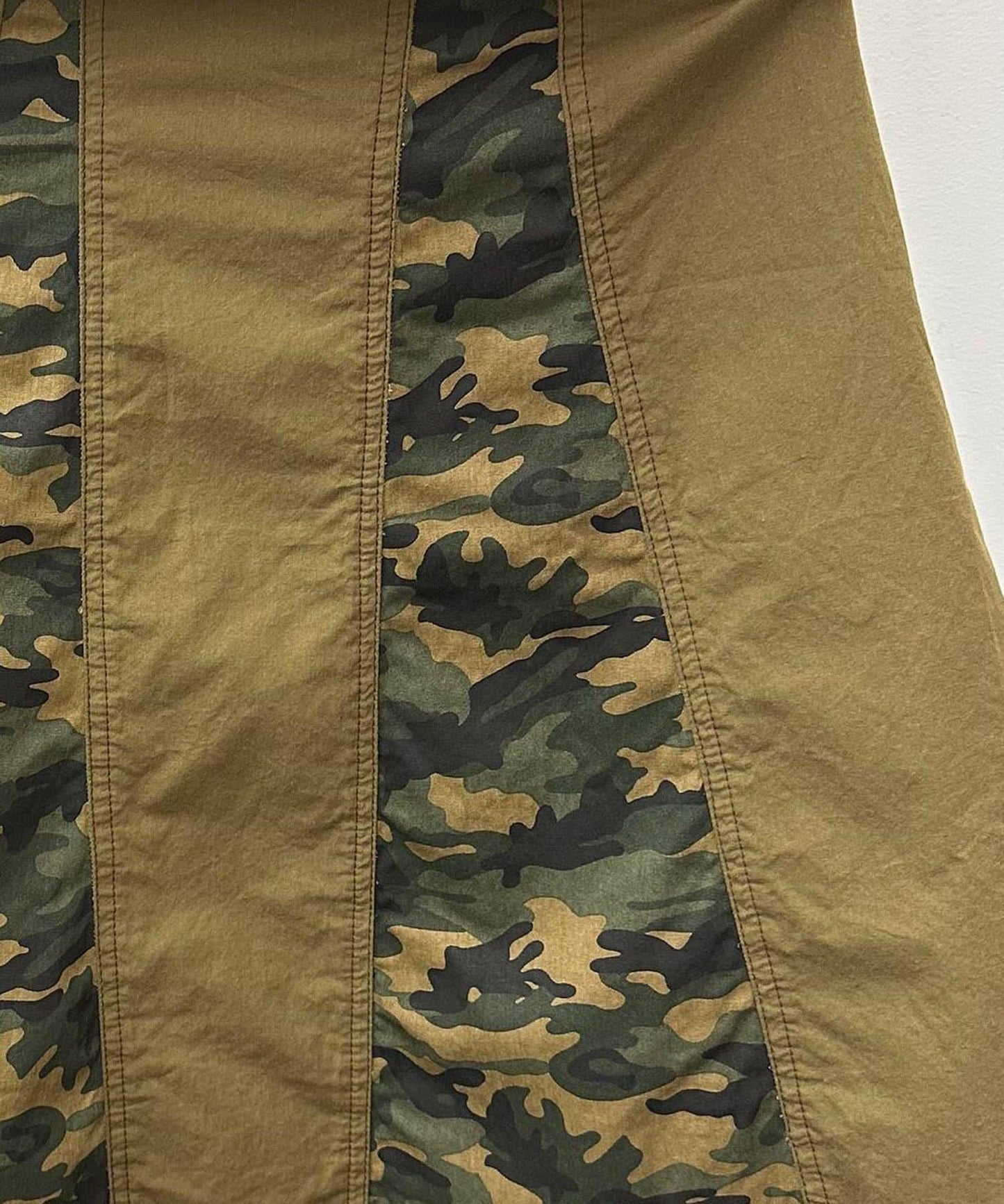 迷彩圖案拼接軍裝裙