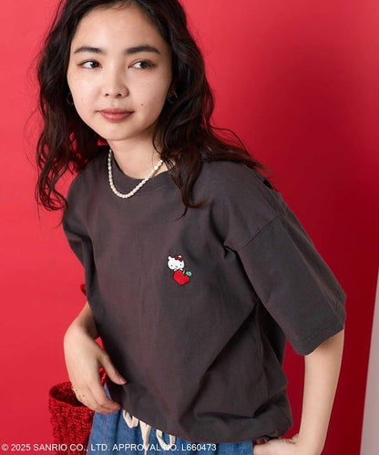 三麗鷗 '凱蒂貓' 刺繡T恤