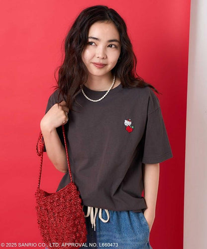 三麗鷗 '凱蒂貓' 刺繡T恤