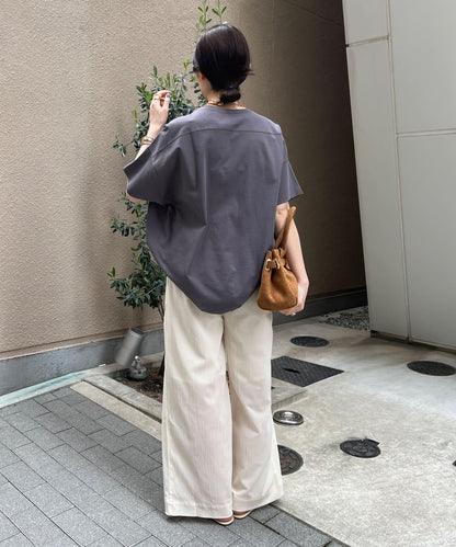 透視薄紗寬鬆褲