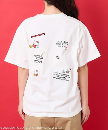 三麗鷗 '凱蒂貓' 刺繡T恤
