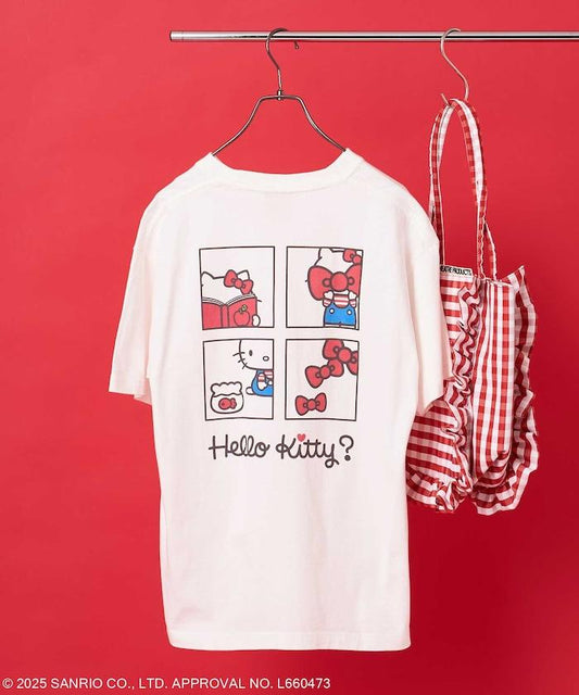 三麗鷗 'HELLO KITTY' 背面印花四格T恤