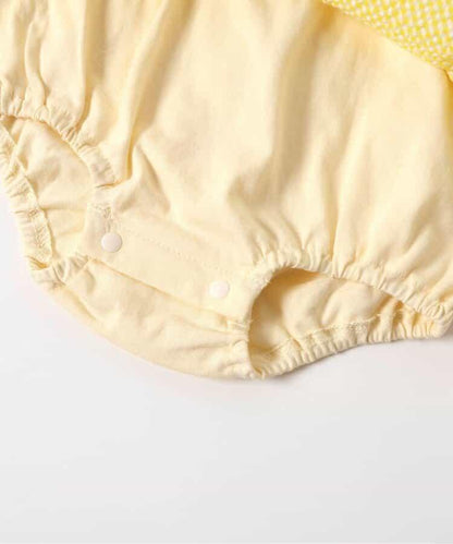 【連衣裙】紐約刺繡格子連體褲