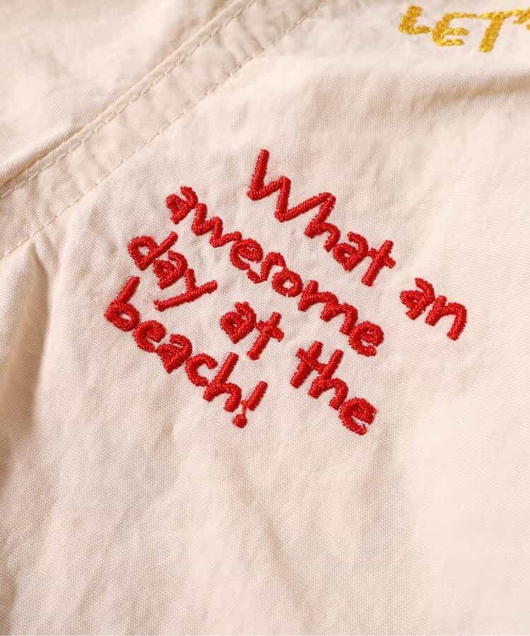 水陸兩用雙色刺繡半褲 4分褲