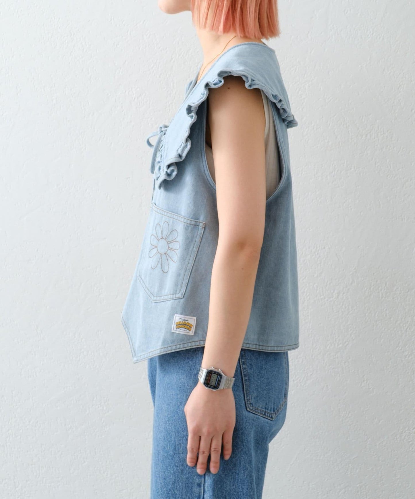 【HELLO.SANFRANCISCO】領口可拆卸牛仔馬甲