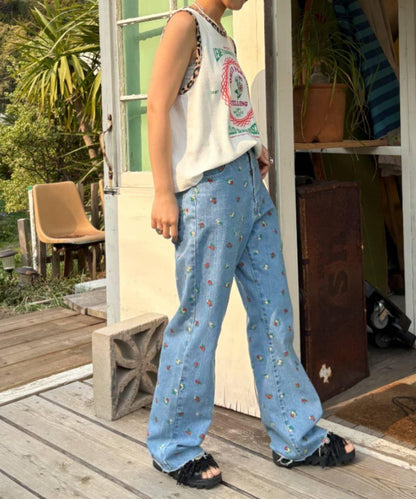 【HELLO.SANFRANCISCO】混搭豹紋拼接細管背心