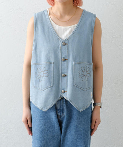 【HELLO.SANFRANCISCO】領口可拆卸牛仔馬甲