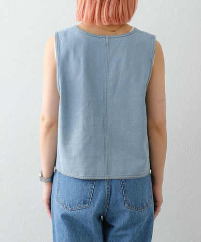 【HELLO.SANFRANCISCO】領口可拆卸牛仔馬甲