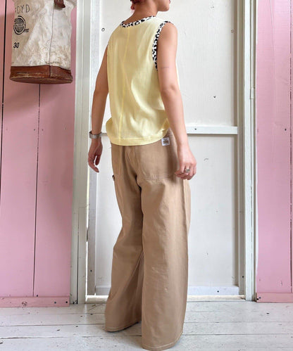 【HELLO.SANFRANCISCO】混搭豹紋拼接細管背心