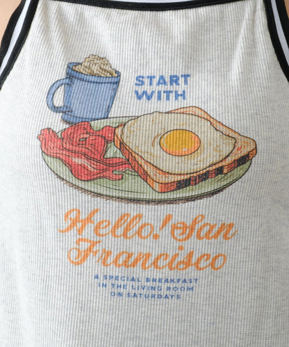 【HELLO.SANFRANCISCO】帶線帶杯背心