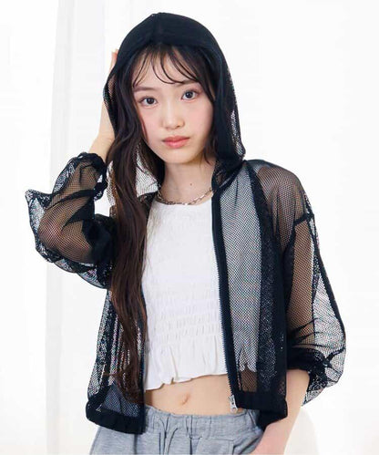 網眼連帽衫