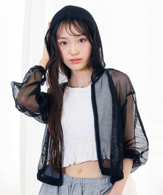 網眼連帽衫