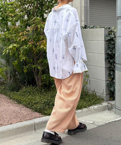 【HELLO.SANFRANCISCO】格子印花休閒褲