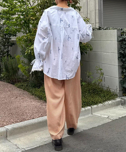 【HELLO.SANFRANCISCO】格子印花休閒褲