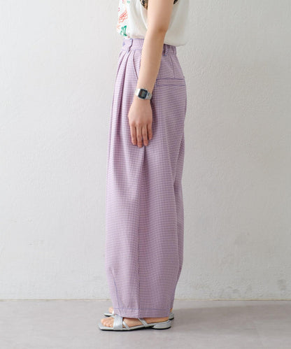 【HELLO.SANFRANCISCO】格子印花休閒褲