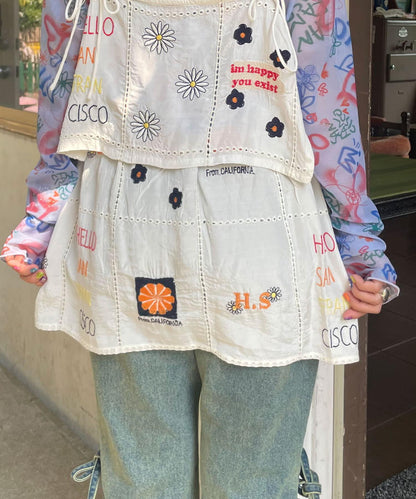 5/1（星期四）10:00開始【HELLO.SANFRANCISCO/你好，舊金山】印度原刺繡卷邊裙