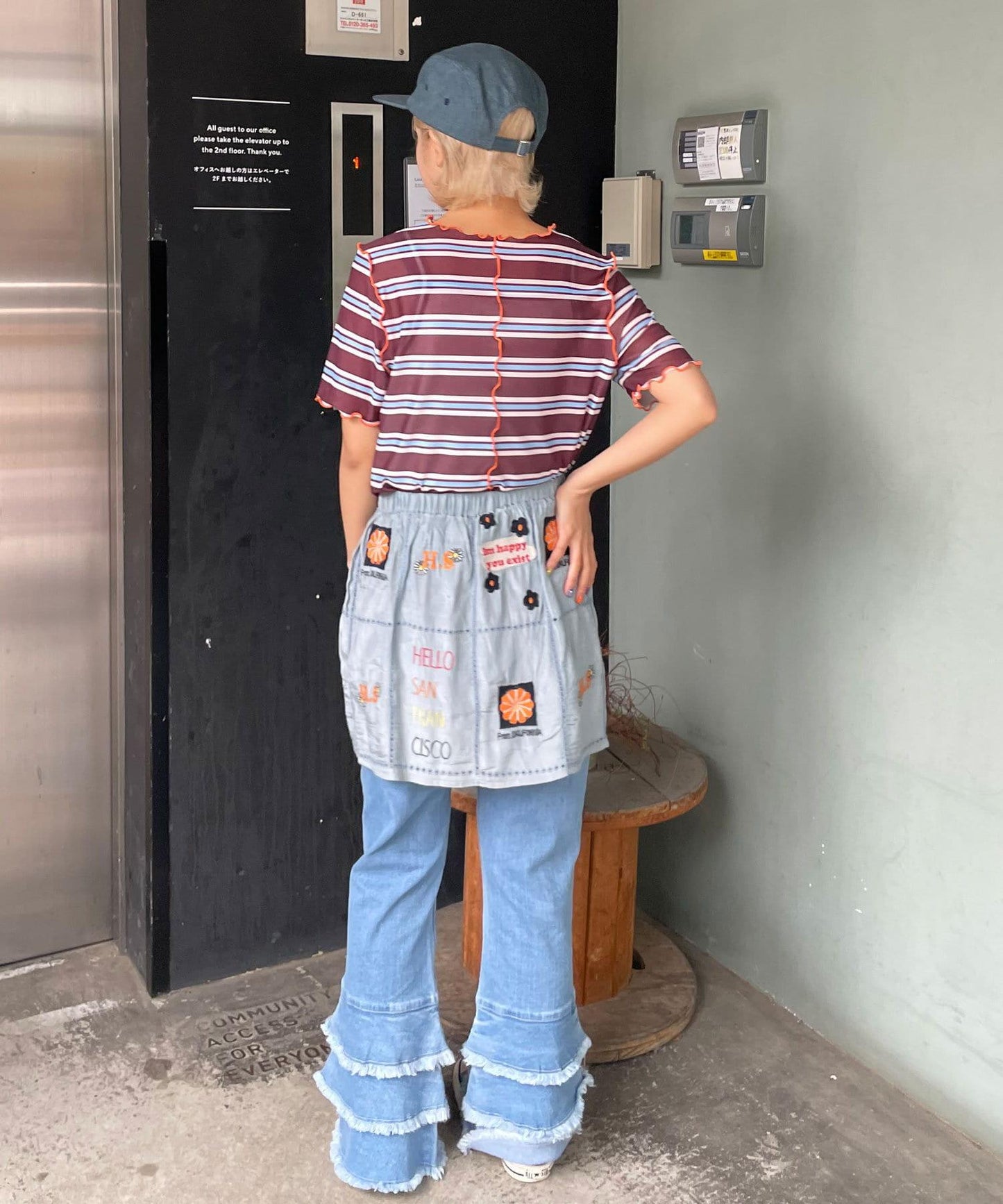 5/1（星期四）10:00開始【HELLO.SANFRANCISCO/你好，舊金山】印度原刺繡卷邊裙