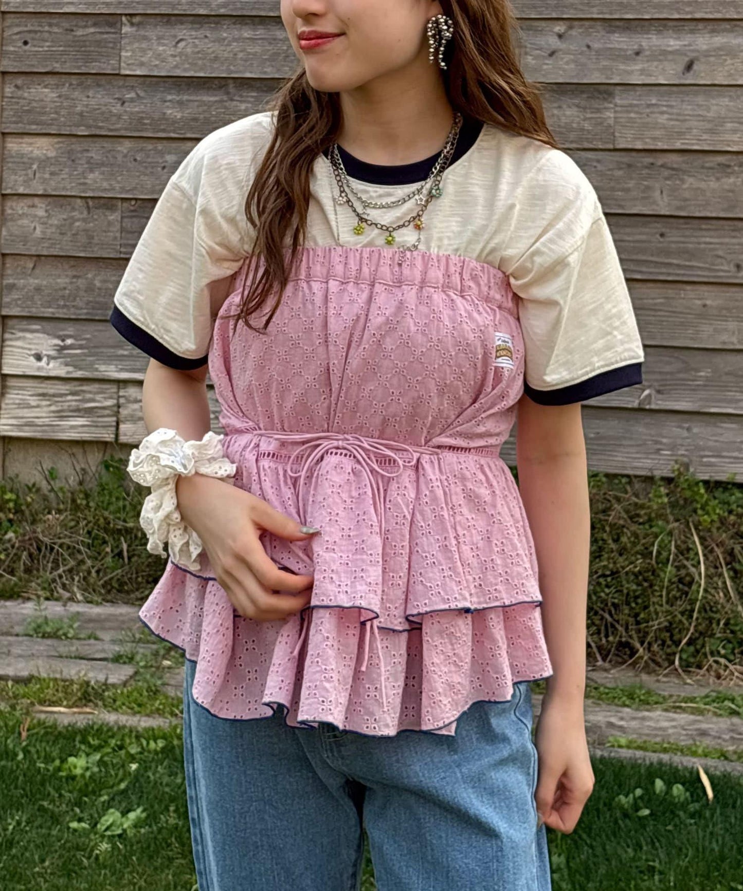 5/1（星期四）10:00開始【HELLO.SANFRANCISCO/你好，舊金山】蕾絲疊層裙