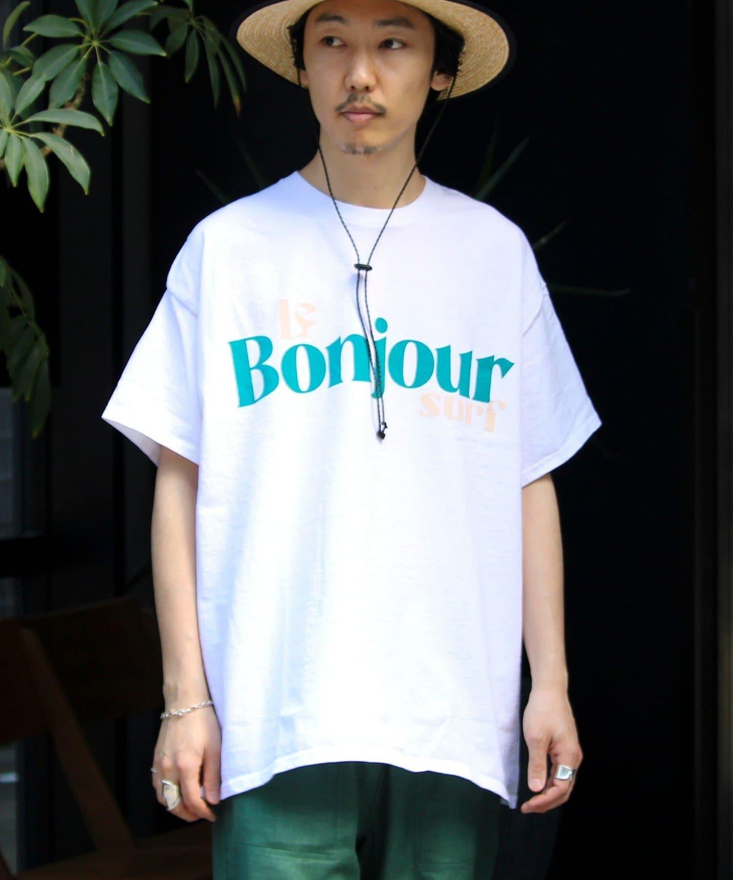 【Le Bonjour surf／波日問候衝浪】logo印花T恤