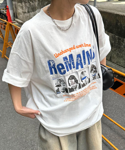 顏料條紋T恤