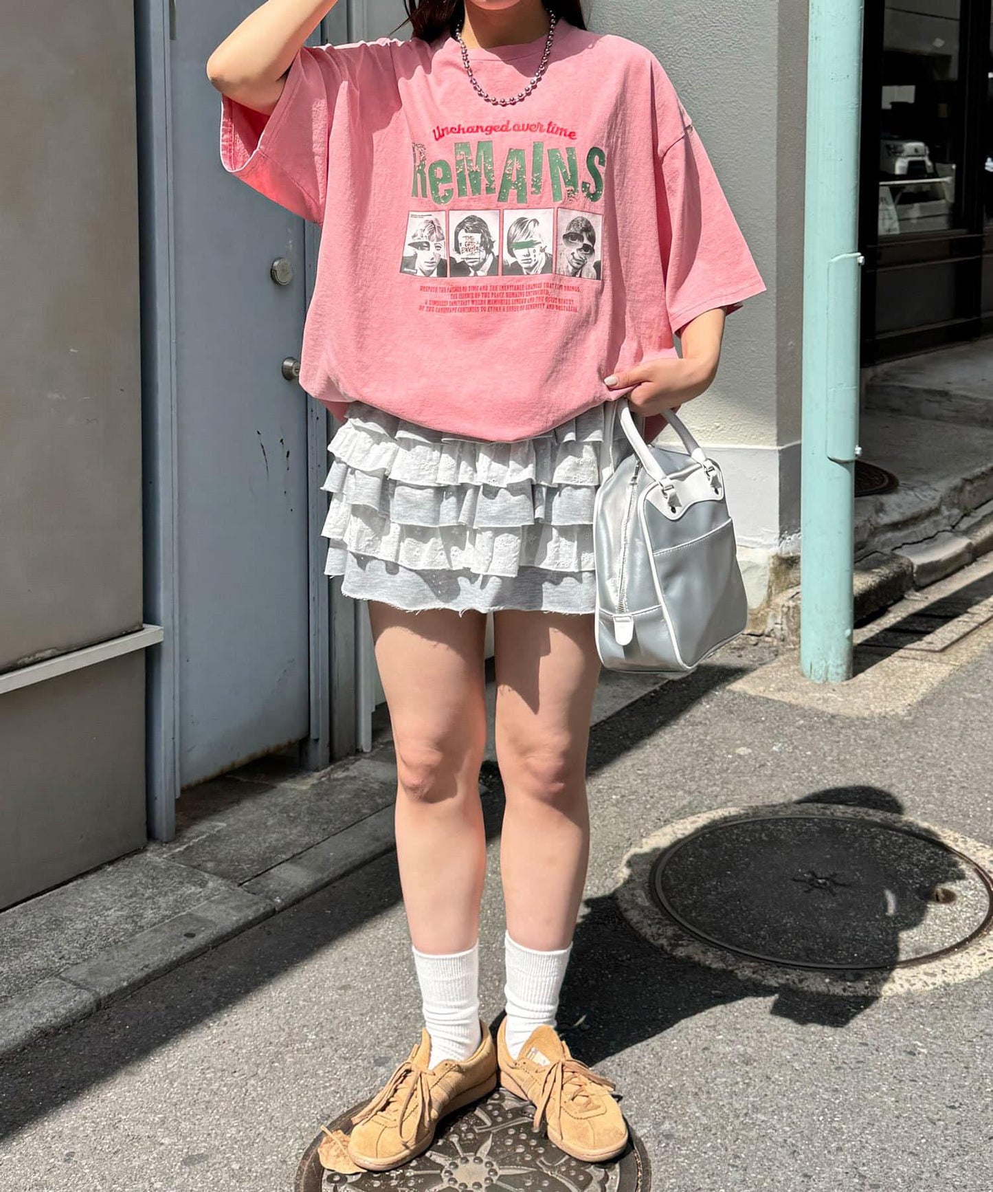 顏料條紋T恤