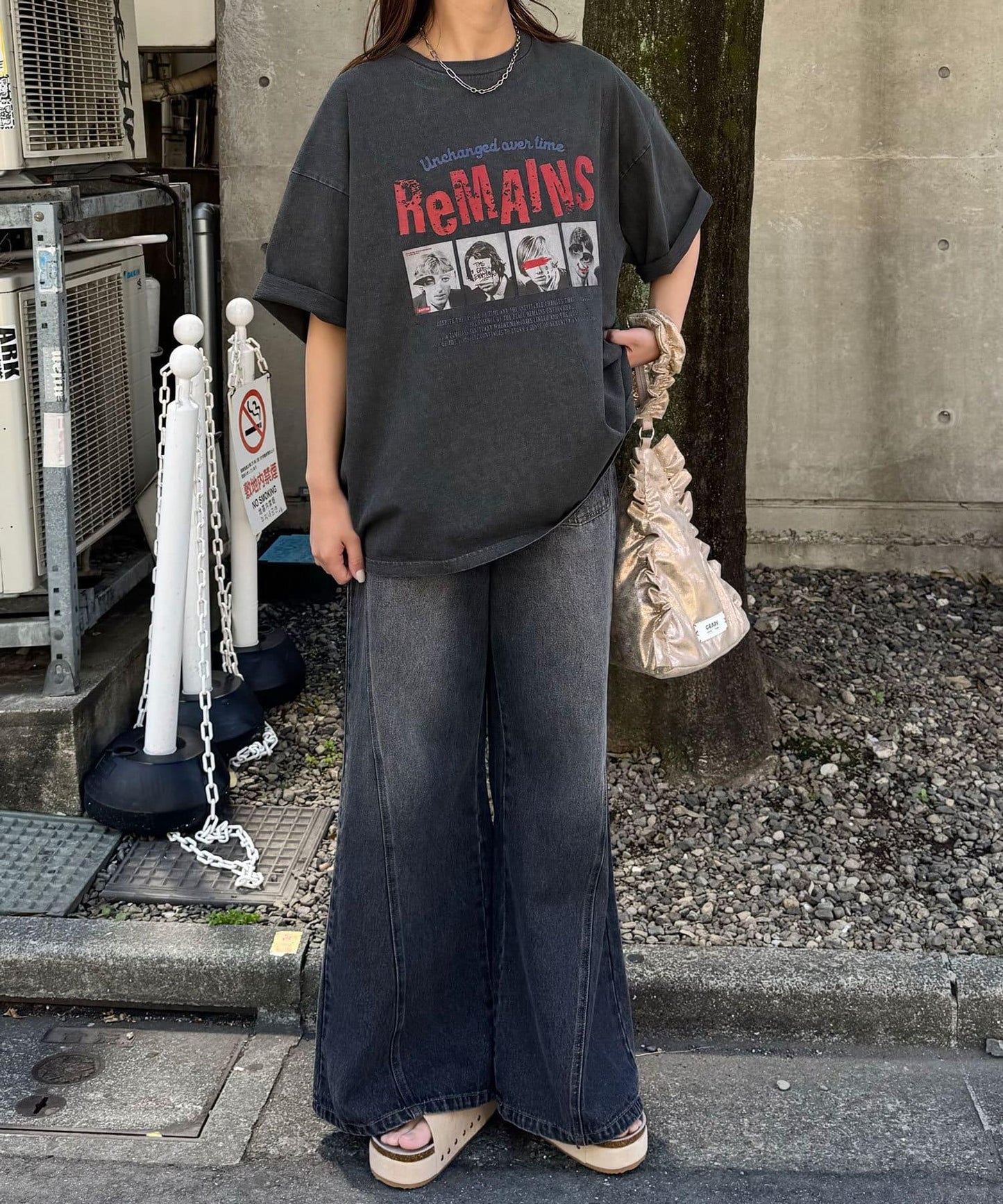 顏料條紋T恤