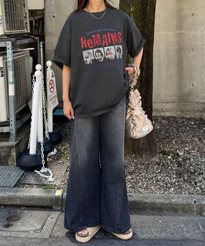 顏料條紋T恤