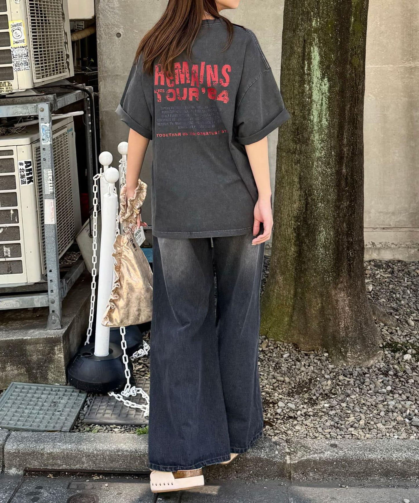 顏料條紋T恤