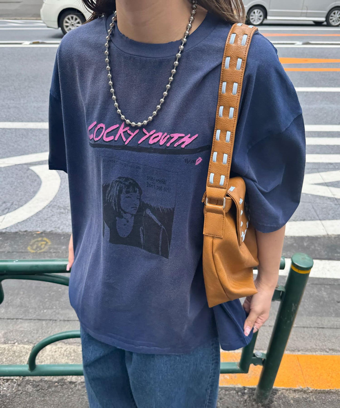 【複製標籤 / 複製品牌】混合復古褪色T恤